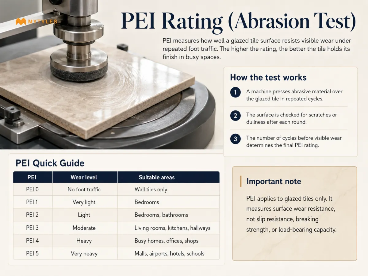 PEI Rating (Abrasion Test)